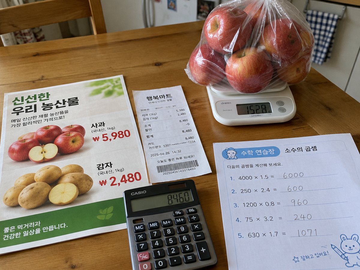 마트 전단지 소수 장보기
